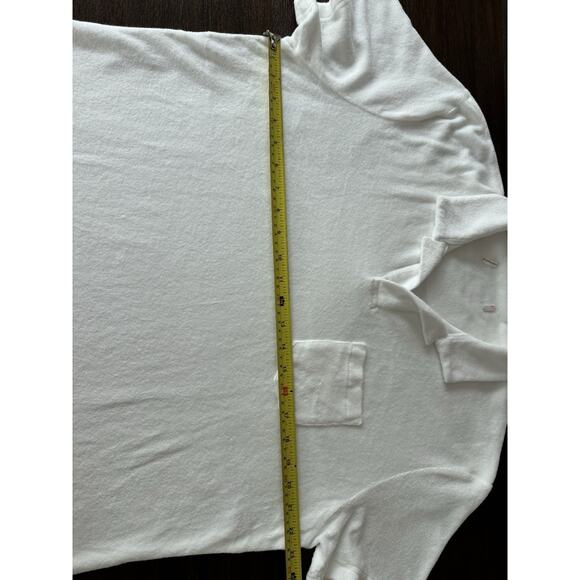 Orlebar Brown Terry Polo Shirt Men’s XXLarge White Pool Short Sleeve - Picture 4 of 10